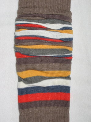 Návleky Design Socks - Hnedočervená