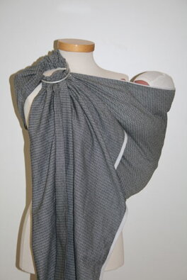 Ring Sling Storchenwiege - Leo čiernobiely