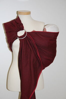 Ring Sling Storchenwiege - Leo bordeaux