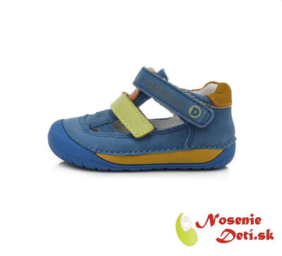 Barefoot chlapčenské letné sandále Modré DD Step 070-698