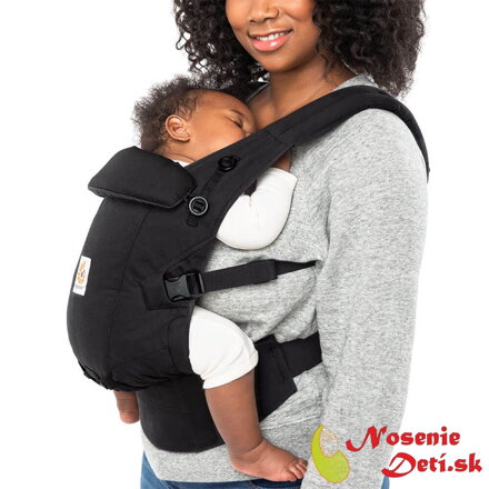 Detský ergonomický nosič Ergobaby Adapt Soft Touch Cotton Onyx Black