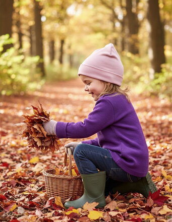 Detské merino vlnené tričko dlhý rukáv Manymonths Dusty Grape