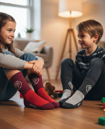 Detské zimné merino vlnené ponožky Surtex