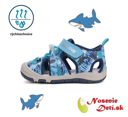Chlapecké dětské sportovní sandály 065-61146 Marine Sharks
