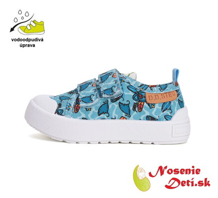 Chlapčenské letné plátenky D.D.Step C096-51352 Sky Blue Morský svet