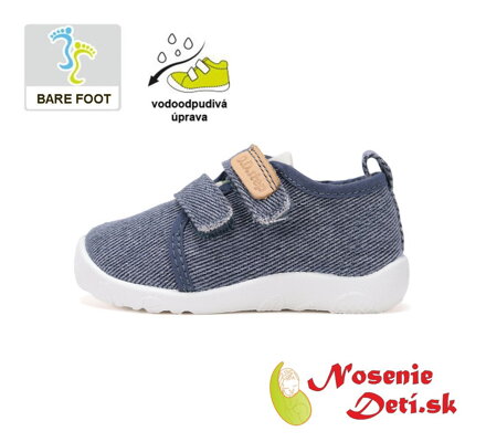 Detské barefoot letné plátenky D. D. Step C086-61763A Royal Blue Jeans