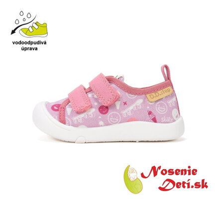 Dievčenské letné plátenky D.D. Step C100-61432 Daisy Pink Smajlíky