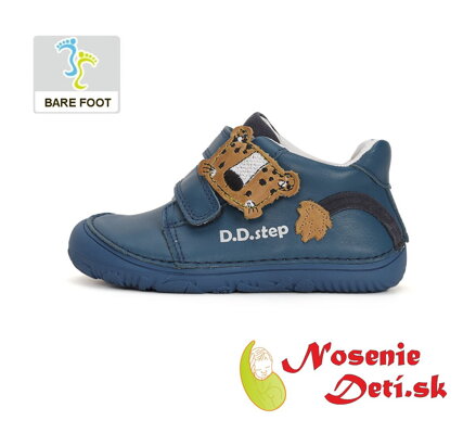 Barefoot chlapčenská prechodná obuv  DD Step topánky Modré Gepard 073-41369