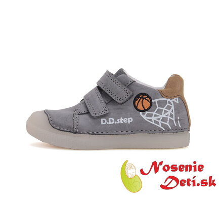 Detské prechodné topánky tenisky D.D. Step Dark Grey Basketball 049-51676B