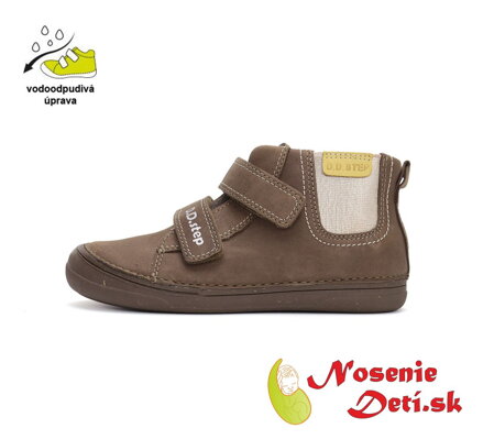 Dievčenské členkové jarné jesenné kožené topánky D.D. Step 078-42504C Chocolate