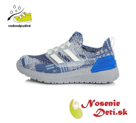 Chlapčenské ultraľahké slip-on tenisky Modrošedé F61-396B