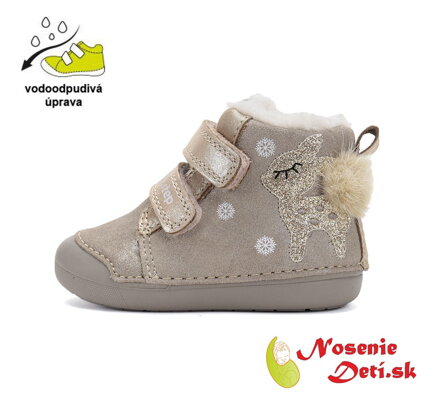 Dievčenské zimné topánky alternatíva barefoot D.D. Step Mocha Bambi 066-52733 Dievčenské zimné topánky alternatíva barefoot D.D. Step Mocha Bambi 066-52733
