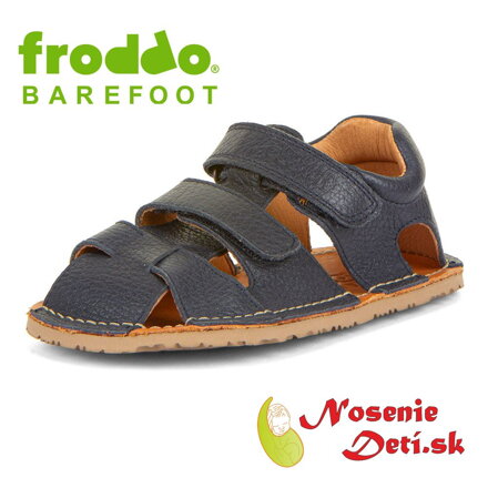 Froddo detské barefoot sandále Flexy Avi Dark Blue