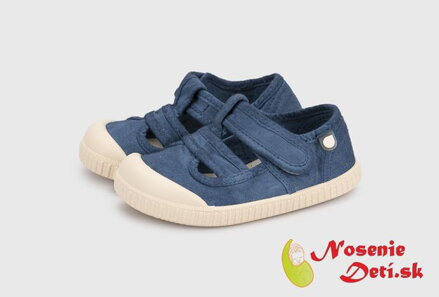 Detské letné barefoot plátenky sandálky Igor Berri Navy