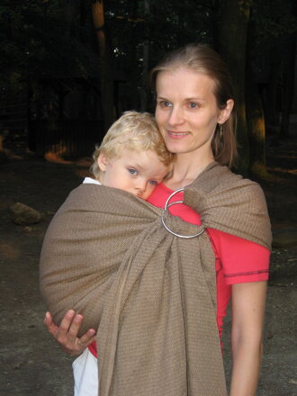 Ring Sling Storchenwiege - Leo caffe