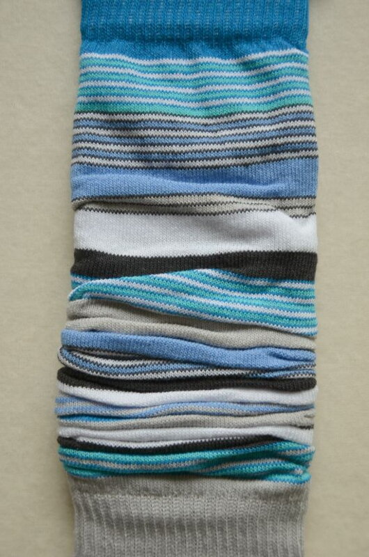 Návleky Design Socks (dvojfarebný lem) - modrošedé Návleky Design Socks (dvojfarebný lem) - modrošedé