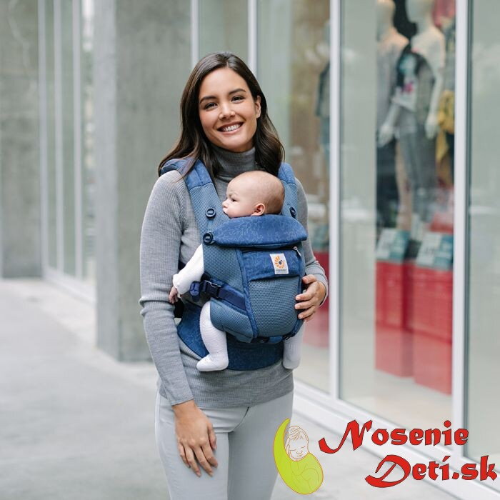 Ergobaby Adapt detský nosič Cool Air Mesh Blue Blooms Ergobaby Adapt detský nosič Cool Air Mesh Blue Blooms