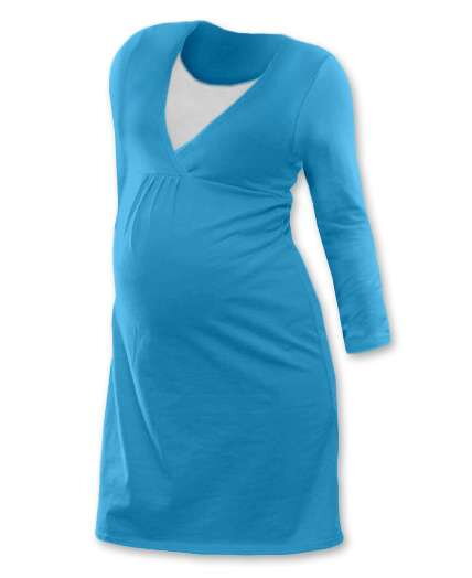 Tehotenská nočná košeľa na dojčenie DR Lucia Tyrkysová