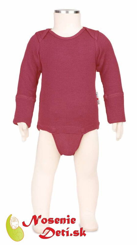 Detské merino vlnené Body/Tričko Manymonths Earth Red Detské merino vlnené Body/Tričko Manymonths Earth Red