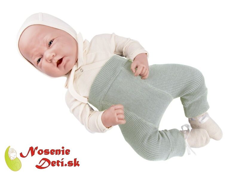 Manymonths Longies Silver Cloud merino pre deti Manymonths Longies Silver Cloud merino pre deti