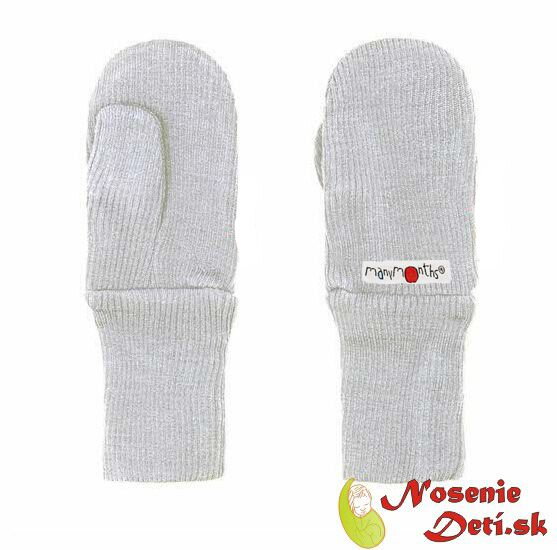 Detské rukavice merinovlna s palcom Manymonths Bright Silver Detské rukavice merinovlna s palcom Manymonths Bright Silver