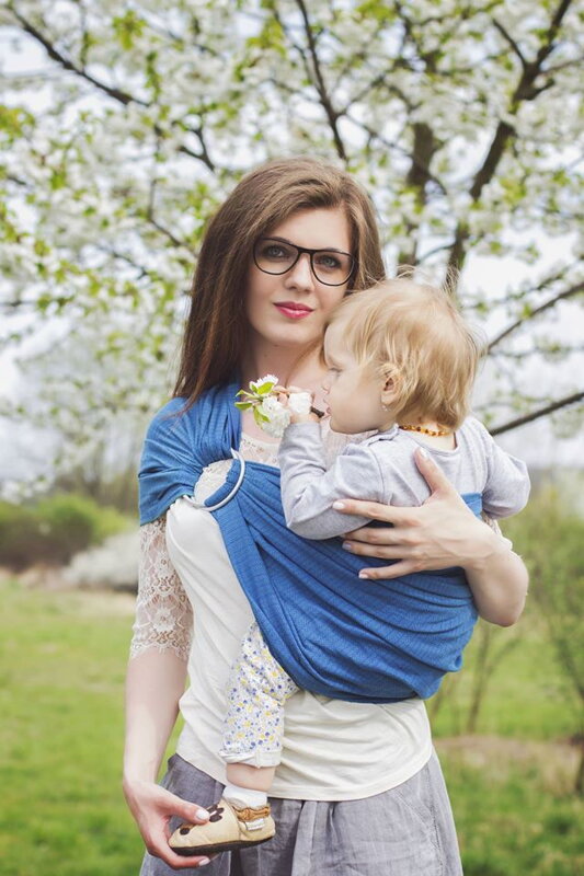 Ring Sling Storchenwiege - Leo tyrkys Ring Sling Storchenwiege - Leo tyrkys