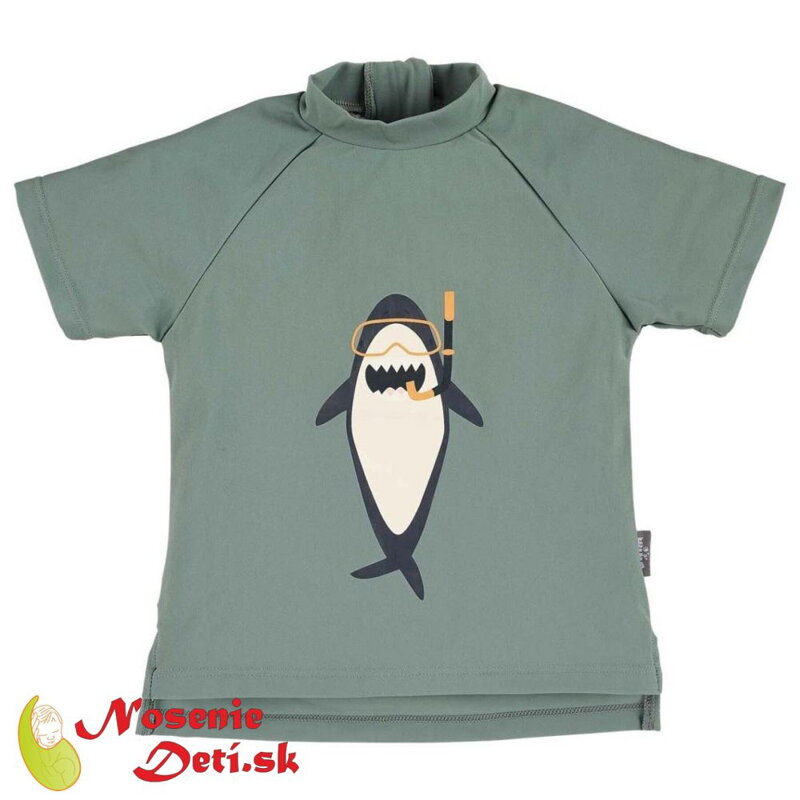Detské tričko s UV filtrom 50+ Sterntaler Zelené Moss Žralok Detské tričko s UV filtrom 50+ Sterntaler Zelené Moss Žralok