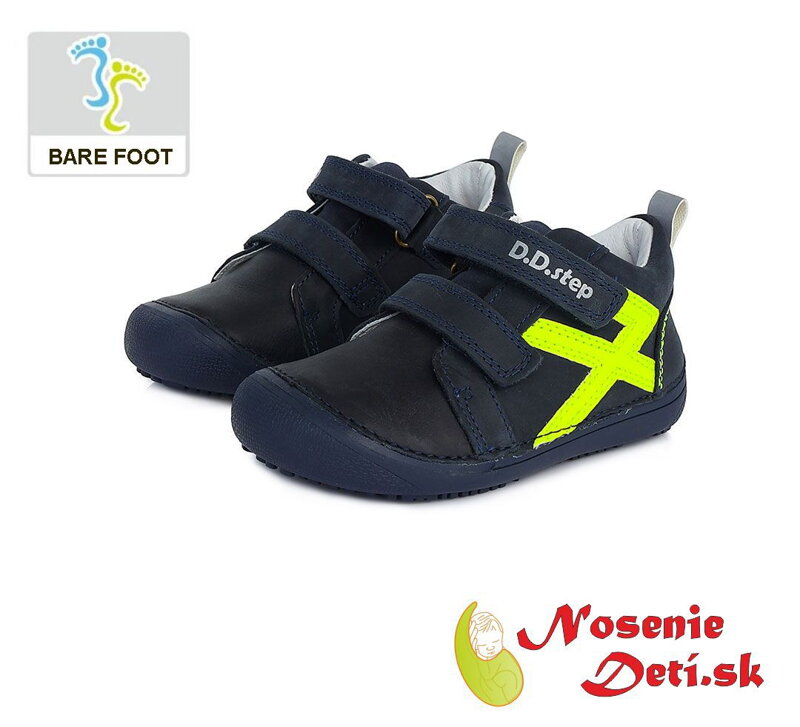 Barefoot topánky detské chlapčenské DD Step Tmavomodré 063-999