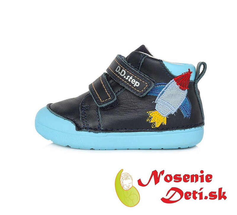 Chlapecké celoroční kotníkové boty DD Step Tmavě modré Raketa 066-311