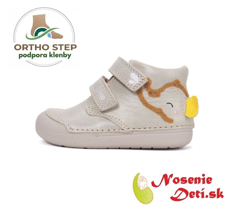 Barefoot alternatíva prechodné topánky D.D. Step Cream Sloník 066-61158