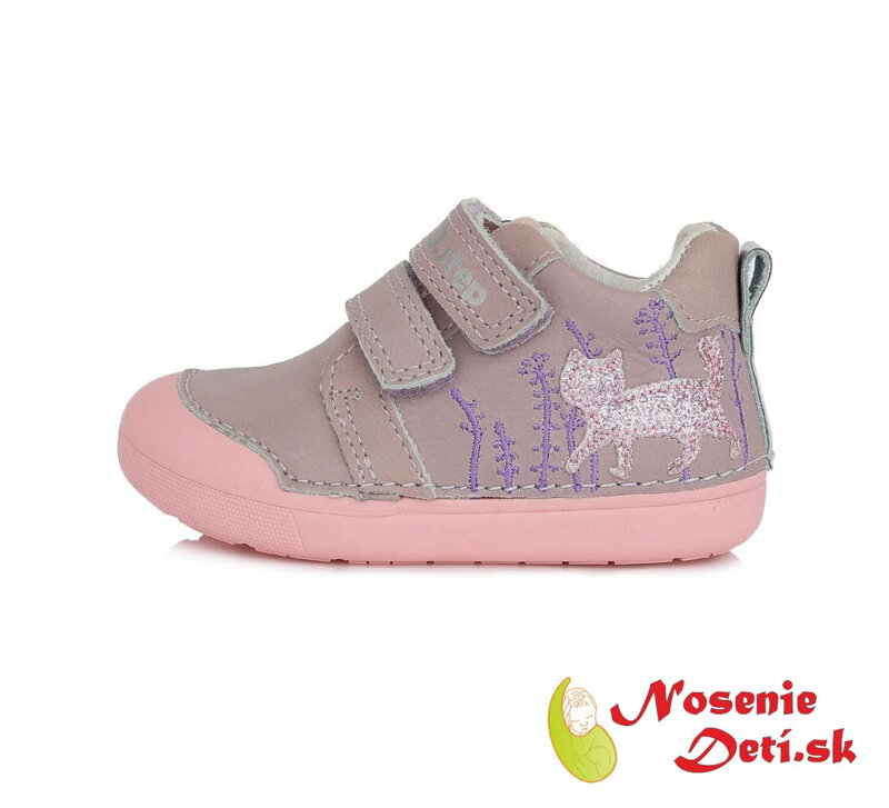 Jarné jesenné dievčenské topánky DD Step Lilac mačička 066-319 Jarné jesenné dievčenské topánky DD Step Lilac mačička 066-319