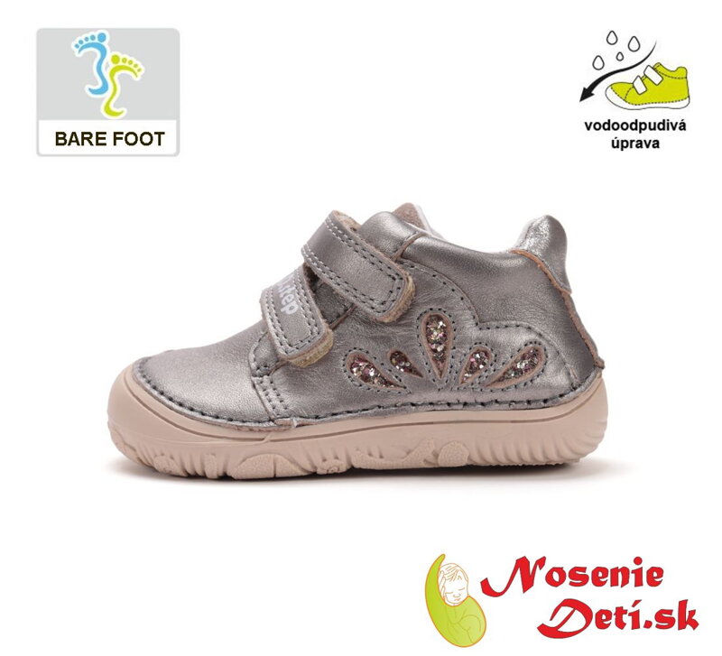 Dievčenské barefoot prechodné topánky D. D. Step Bronze 073-52355A Dievčenské barefoot prechodné topánky D. D. Step Bronze 073-52355A
