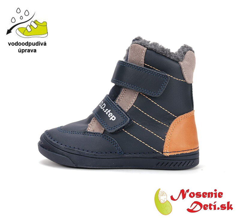 Chlapčenské zimné vyššie topánky D.D. Step Royal Blue 040-52404B Chlapčenské zimné vyššie topánky D.D. Step Royal Blue 040-52404B