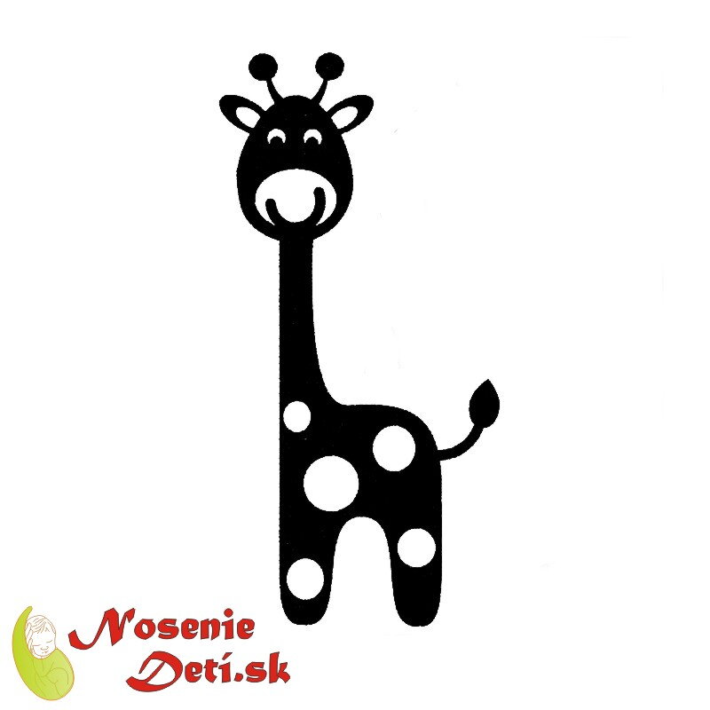 Reflexná nažehľovačka Žirafa 5,5x11,5 cm