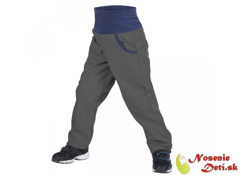 Detské softshellové nohavice Basic Antracit Detské softshellové nohavice Basic Antracit