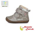 Dievčenské barefoot zimné topánky čižmy DD Step Strieborné Víla 070-929 Lumino