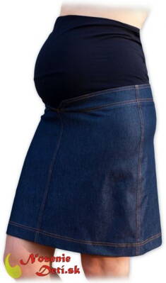 Tehotenská rifľová sukňa jeans Klára