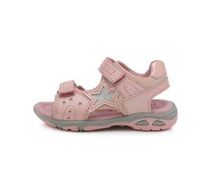 Dievčenské ružové sandále s hviezdou DD Step AC290-199M