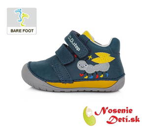 Barefoot chlapčenské jarné jesenné topánky DD Step Tmavomodré mravček 070-519A