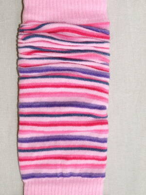 Návleky Design Socks Ružová - tenký prúžok