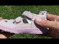 Dievčenské kožené barefoot sandále pevná päta Svetloružové D.D. Step 077-41565B