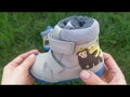 Detské chlapčenské zimné barefoot topánky DD Step Šedé Džungľa 073-457