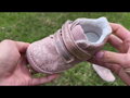 Barefoot obuv dívčí kožené boty D.D. Step Baby Pink Kvítky 070-52724