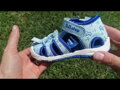 Chlapčenské detské športové sandále D.D. Step Sky Blue Dino 065-41329B
