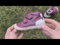 Dívčí celoroční kožené boty D.D. Step Violet Vínové 082-52873A