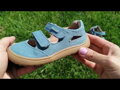 Detské letné barefoot plátenky sandále Protetika Tafi Jeans