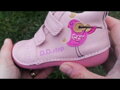 Dievčenské prechodné topánky D. D. Step Baby Pink Vtáčik 015-51542