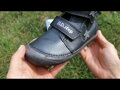 Barefoot dievčenské členkové topánky jarné jesenné DD Step Tmavošedé Hviezdy 063-318