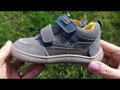 Chlapčenské barefoot prechodné membránové kožené topánky Protetika Tex Kameron Gris