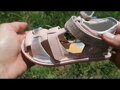 Dievčenské barefoot sandále s pevnou pätou Ružové DD Step 076-382B